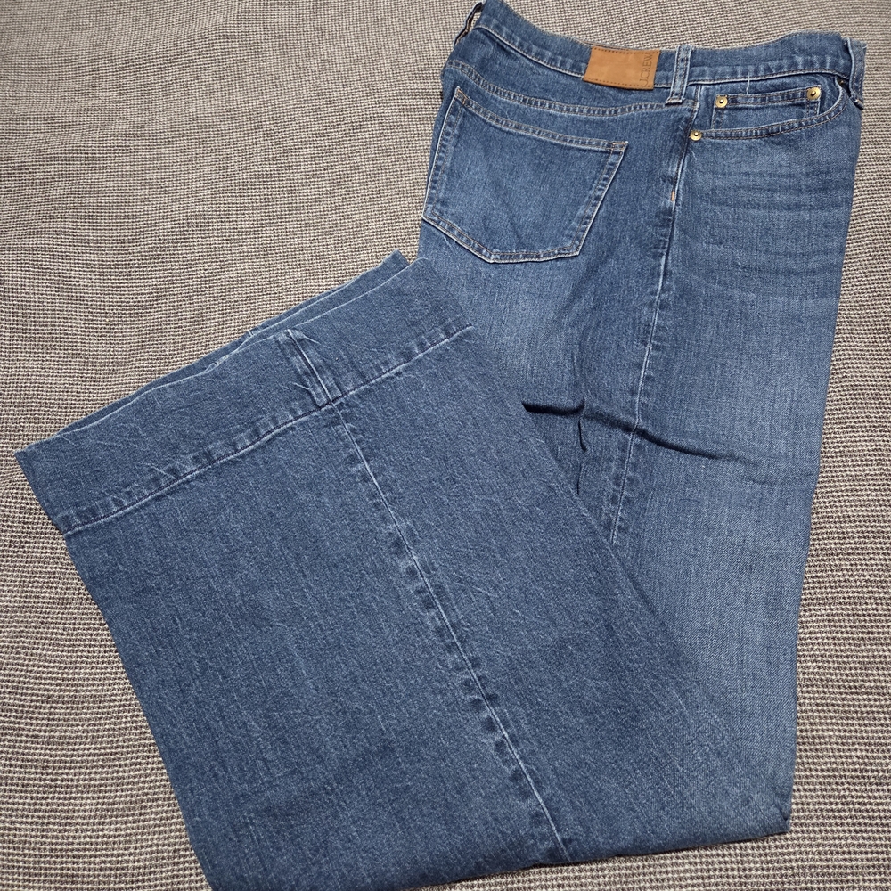 J. Crew Wide-Leg Denim Trouser